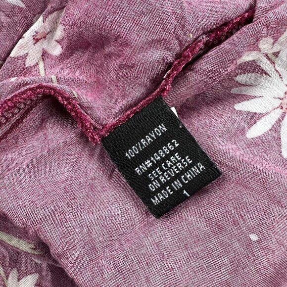 Torrid Floral Challis High Neck Hi-Low Fit Flare Dress - Picture 6 of 8